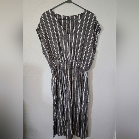 NWT Cupshe Blue Striped Cover Up Size XL But Fits Like a Medium - Picture 1 of 9